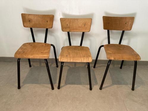 Trois chaises d'école maternelle - rétro vintage, Antiquités & Art, Antiquités | Meubles | Chaises & Canapés, Enlèvement