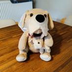 Interactieve knuffel hond met puppy – met geluid/muziekfunct, Ophalen, Zo goed als nieuw, Hond