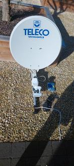 Antenne parabolique+LNB du +commande manuelle+viseur satelit, Enlèvement, Utilisé