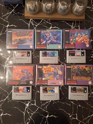 6 jeux Super Nintendo en boîte ! MEGAMAN etc...