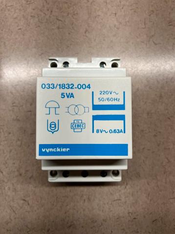 Vynckier beltransformator 5 VA 8 Volt AC beschikbaar voor biedingen
