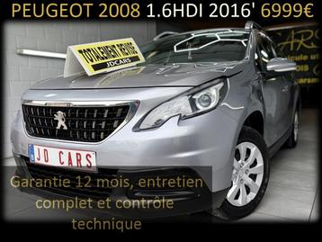 PEUGEOT 2008 1.6HDI 100 ‼️GARANTIE 1 AN CTOK‼️ beschikbaar voor biedingen