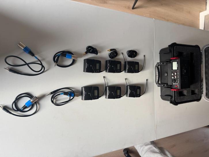 Volledige audiovisuele set: reportage, podcasting en meer, Audio, Tv en Foto, Fotografie | Statieven en Balhoofden, Zo goed als nieuw
