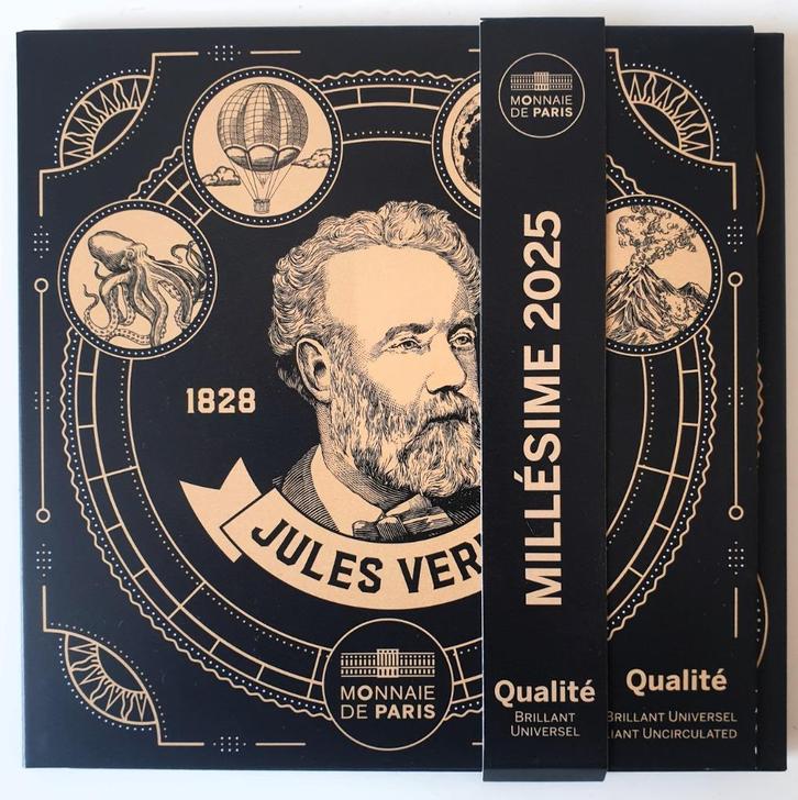 Frankrijk Mini BU set 2025 Jules Verne, Postzegels en Munten, Munten | Europa | Euromunten, Setje, Frankrijk, Verzenden