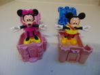 Mickey en Minnie Mouse, Comme neuf, Mickey Mouse, Statue ou Figurine, Enlèvement ou Envoi