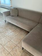 Beige hoeksalon, Huis en Inrichting, Ophalen, Zo goed als nieuw, Stof