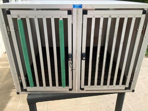 WT metall dubbele autobench, Dieren en Toebehoren, Transportboxen, Gebruikt, Ophalen