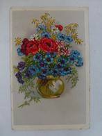 vase à fleur de carte postale ancienne, Autres thèmes, Non affranchie, Envoi