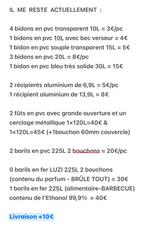 Schoon blik 5L,10L,20L,25L,30L,60L, ijzeren vat 225L, Ophalen of Verzenden