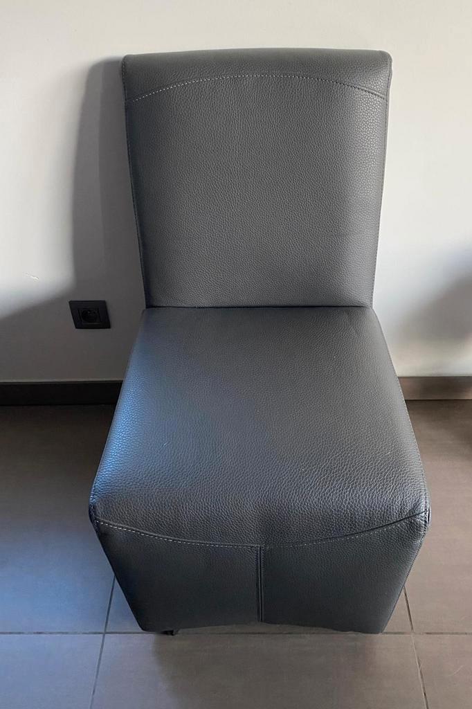 Eetkamerstoelen op wieltjes (grijs) 6 stuks, Huis en Inrichting, Stoelen, Zo goed als nieuw, Grijs, Ophalen