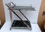 vintage serveerwagen modernistisch, Huis en Inrichting, Ophalen, Gebruikt, Rechthoekig, Metaal