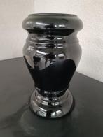 Zwarte zware vaas graniet 10 kg zwaar 32 cm, Huis en Inrichting, Woonaccessoires | Vazen, Ophalen
