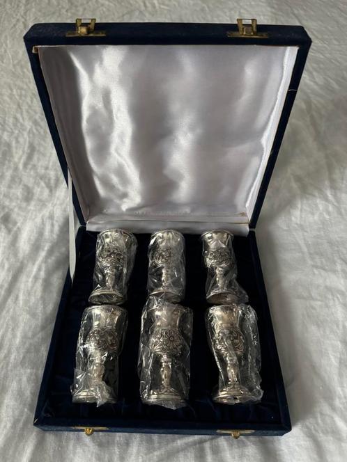 Zilveren bekerset, Antiek en Kunst, Antiek | Zilver en Goud, Zilver, Ophalen