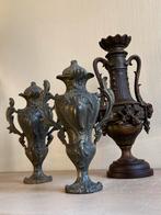 Cassolette vaasjes decoratie oud interieur antiek, Ophalen of Verzenden