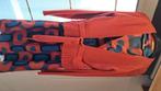 Satijnen kleedje oranje/blauw + golf oranje Melvin M.44, Blauw, Melvin, Maat 42/44 (L), Ophalen of Verzenden