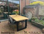 Steigerhout industrieel Tuintafel Eettafel Bankje KORTING !!, Tuin en Terras, Tuintafels, Nieuw, Rechthoekig, Ophalen of Verzenden