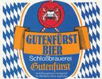 oud bieretiket Duitsland #5360 Schlossbrauerei Gutenfürst Eg, Verzenden, Gebruikt, Overige typen, Overige merken