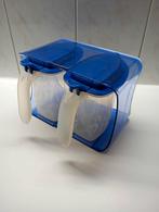 Tupperware voorraadkannen ( melk & Suiker ) 500ml., Ophalen of Verzenden, Nieuw, Blauw, Beker of Kan