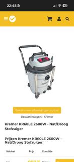 Kremer KR60LE, Ophalen of Verzenden, Nieuw, Waterstofzuiger