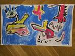 Herman Brood  Uniek werk  Gesigneerd  Acryl Tekening op Papi, Antiek en Kunst, Ophalen