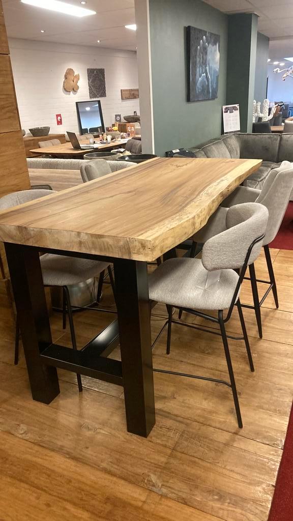 Suar boomstam bartafel 185 cm, Huis en Inrichting, Barren, Nieuw, Ophalen of Verzenden