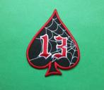 Lucky 13 Spade biker strijk patch - 69 x 88 mm, Ophalen of Verzenden, Nieuw