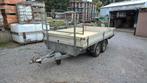 remork dubbel asser geremd 2 ton bakmaat 330 x 180, Auto diversen, Aanhangers en Bagagewagens, Ophalen, Gebruikt