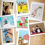 KUIFJE Tintin Set v 8 AnsichtKaarten Briefkaarten, Verzamelen, Verzenden, Nieuw