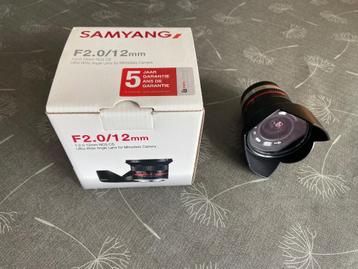 Samyang 12 mm 2.0 breedhoeklens Fuji beschikbaar voor biedingen