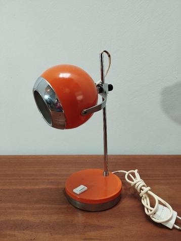 Vintage oranje “eyeball” lampje – space age