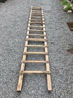 ZEER OUDE LADDER AMISH STYLE. LOUTER DECORATIEF, Doe-het-zelf en Bouw, Ladders en Trappen, Ophalen of Verzenden, Gebruikt, Ladder