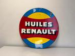 RENAULT olie oud reclamebord, Verzamelen, Ophalen of Verzenden, Gebruikt, Reclamebord