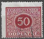 Tsjechoslowakije 1928 - Yvert 60TX - Taxzegel 50 h. (ST), Postzegels en Munten, Overige landen, Verzenden, Gestempeld
