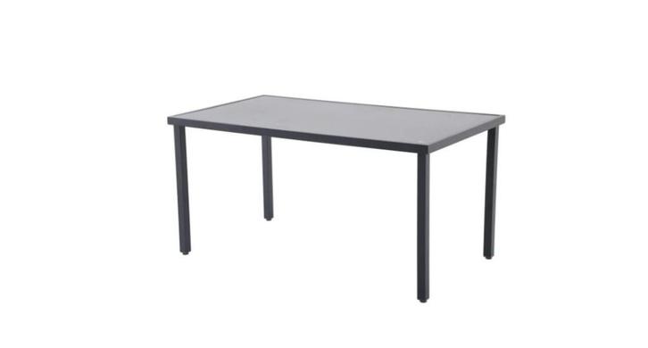 Table de terrasse anthracite 1m45, Jardin & Terrasse, Tables de jardin, Comme neuf, Rectangulaire, Aluminium, Enlèvement