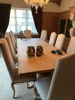 Eettafel eik + stoelen, Huis en Inrichting, Tafels | Eettafels, Ophalen, Zo goed als nieuw, Klassiek
