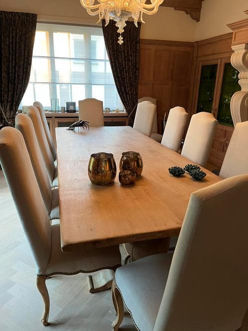 Eettafel eik + stoelen, Huis en Inrichting, Tafels | Eettafels, Zo goed als nieuw, Ophalen