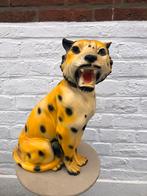 Retro kitsch keramisch beeldje • panter • luipaard • vintage, Antiek en Kunst, Ophalen