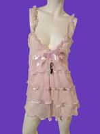 Sexy doorschijnend mini kleedje artnr 180, Kleding | Dames, Ophalen of Verzenden, Roze, Overige typen