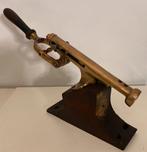 Antique Tire-Bouchon de bar à levier (laiton massif et bois), Enlèvement ou Envoi