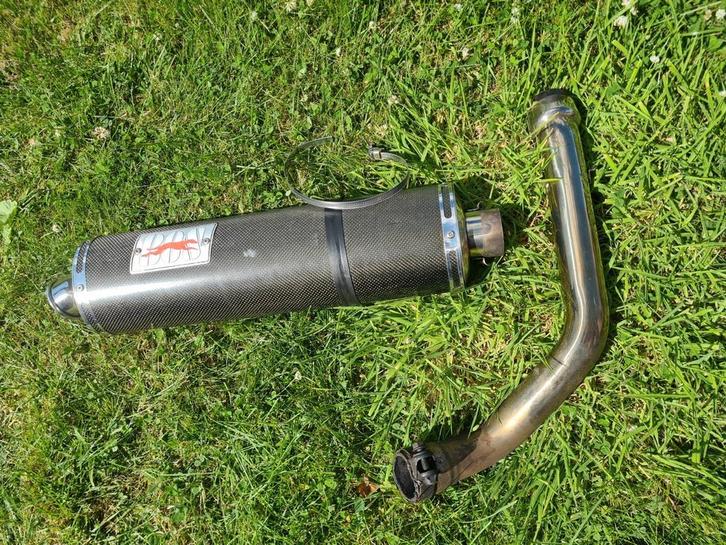 Bos carbon demper / Honda hornet met linkpipe., Motoren, Onderdelen | Honda, Gebruikt, Ophalen of Verzenden