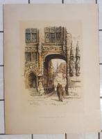 Dessin Jan Korthals (1916-1972) Burg met blinde Ezelstraat, Ophalen of Verzenden