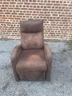 Comfortabele Relaxzetel - Bruin Suède Look, Huis en Inrichting, Ophalen, Stof