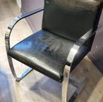 Vintage Knoll BRNO-stoelen, Huis en Inrichting, Stoelen, Vijf, Zes of meer stoelen, Gebruikt, Metaal, Zwart