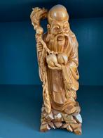 houten beeld, Maison & Meubles, Accessoires pour la Maison | Statues de Bouddha, Comme neuf, Enlèvement ou Envoi