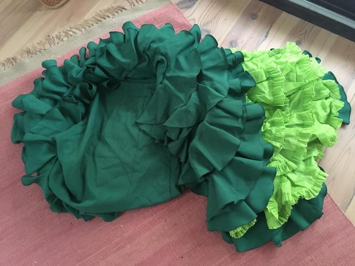 flamenco rok bata de cola, Sport en Fitness, Dansen, Zo goed als nieuw, Kleding, Ophalen