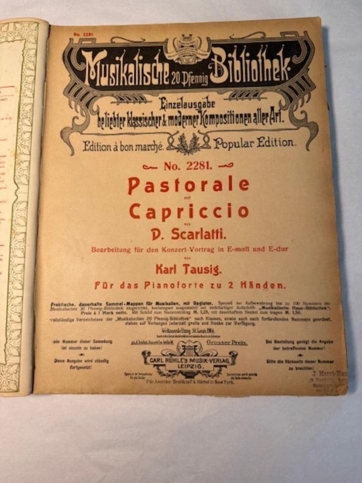 Groot verzamelalbum met 36 originele pianopartituren, Muziek en Instrumenten, Bladmuziek, Gebruikt, Klassiek, Piano, Zang, Ophalen of Verzenden