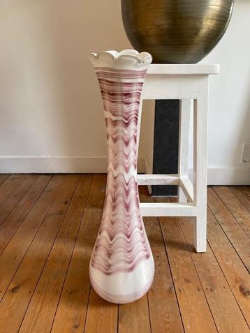 dubbelwandige  vloervaas glas, Antiek en Kunst, Antiek | Vazen, Ophalen