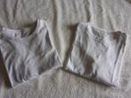 2 witte meisjes t - shirtjes. Maat 134-140, Ophalen of Verzenden, Zo goed als nieuw, Meisje, Shirt of Longsleeve