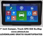 7' Truck/Camper GPS Navigatiesysteem Vast Zonnescherm EU Map, Auto diversen, Autonavigatie, Nieuw, Ophalen of Verzenden