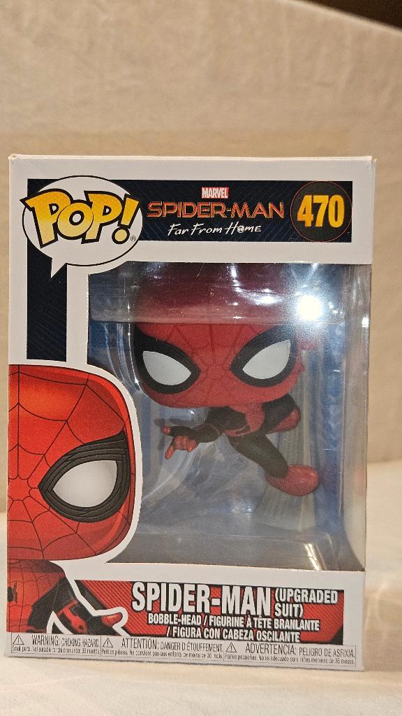 Funko Pop! MARVEL SPIDER MAN Bobble Head #470, Collections, Jouets miniatures, Comme neuf, Enlèvement ou Envoi